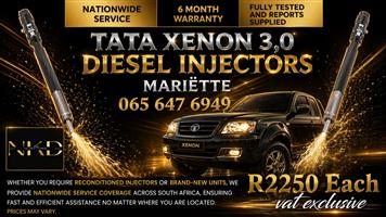 TATA XENON CLEANED SPECIFICATIONS INJECTORS 