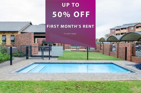 50% Off first month's rent!*