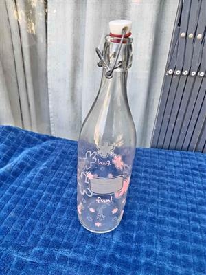 Italian soda bottle /lovely for decor