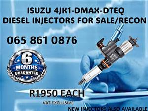 ISUZU 4JK1-DMAX-DTEQ DIESEL INJECTORS FOR SALE / RECON WITH WARRANTY DURBAN