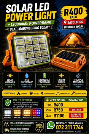 Solar LED Power Light