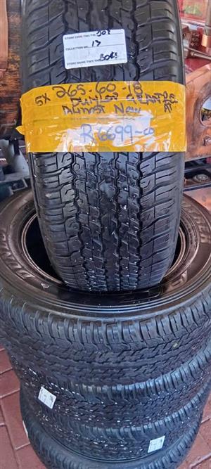 5x Dunlop Grantrek AT. Almost as New