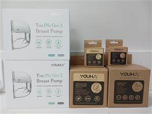 Youha the INs Gen2 Wearable Breast Pump with extras