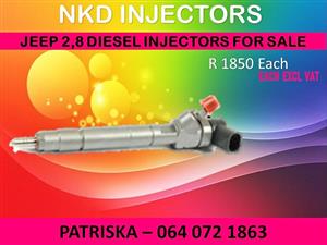 DIESEL INJECTORS NEW OR RECON FOR JEEP 2.8 FOR SALE