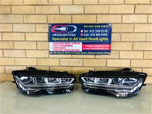 AUDI RS7/S7 LEFT AND RIGHT XENON HEADLIGHTS