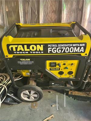 Talon 6.5kVA Petrol Generator – Works Well – Low Hours