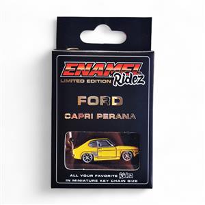 Ford Capri Perana Yellow - Die-Cast Enamel Keychain