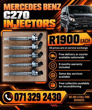 MERCEDES BENZ C270 INJECTORS FOR SALE WITH WARRANTY 