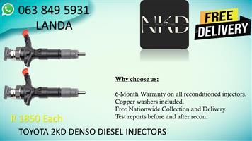 TOYOTA 2KD DIESEL INJECTORS FOR SALE IN PRETORIA NORTH GAUTENG 