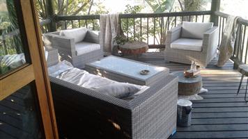 Good quality outdoor furniture,as new,lounge suite