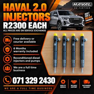 HAVAL 2.0 INJECTORS FOR SALE WITH WARRANTY INCLUDED 