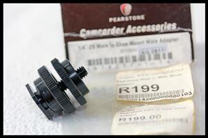 1.4 - 20 Male to Shoe Mount Male Adapter