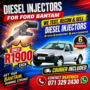 FORD BANTAM 1.4 INJECTORS FOR SALE WITH WARRANTY 