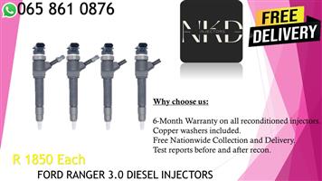FORD RANGER 3.0 DIESEL INJECTORS FOR SALE / RECON