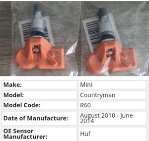 Mini Countryman R60 TPMS tyre pressure monitor sensors and valves 