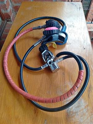 Scuba regulator set.