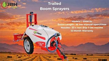 New 2000l trailed boomsprayers for sale at Mad Farmer SA