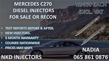 MERCEDES BENZ C270 DIESEL INJECTORS FOR SALE. REBUILT AND TESTED