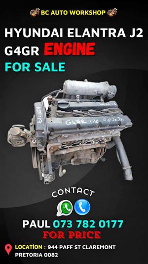 Hyundai Elantra j2 G4GR engine 