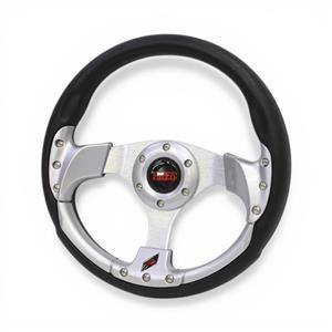 Drift-Spec Sport Steering Wheel - Black & Silver