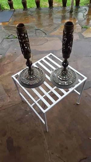 Pierced middle eastern lamps