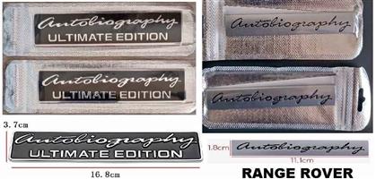 Range Rover Autobiography badges emblems