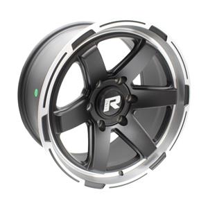 17″ F7296 6/139 Matt Black Machined Lip Alloy Wheels