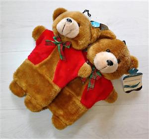 Two hot water bottle teddy bears by Flair. Price for both.