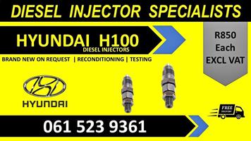 Hyundai H100 diesel injectors for sale on service exchange or recon 