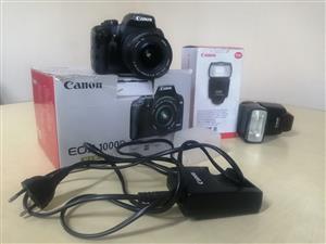 Canon 1000D DSLR camera and Canon speedlite 430ex ii 