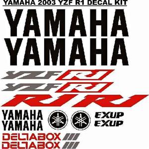 2003 Yamaha YZF R1 stickers decals kits