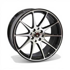 17″ NDT 4/100 & 4/114 Black Machine Face Alloy Wheels