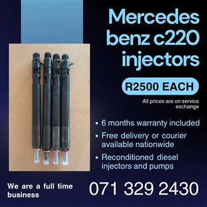 MERCEDES BENZ C220 INJECTORS FOR SALE WITH WARRANTY INCLUDED 