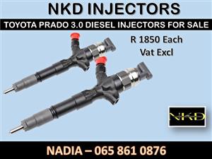 TOYOTA PRADO 3.0 DIESEL INJECTORS FOR SALE OR RECON YOUR OWN