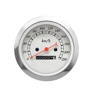 Autogauge 85mm Electrical Speedometre (White Face)