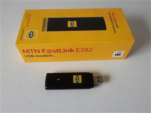 Huawei Mobile Broadband LTE Modem Model:E1750 High Speed. Branded as MTN FastLink E392 USB Modem. 