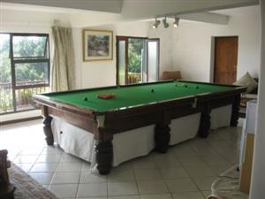THURSDON CHAMPIONSHIP FULL SIZE BILLIARD TABLE AND OTHER ITEMS