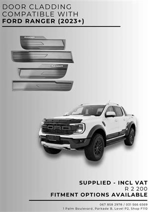 DOOR CLADDING COMPATIBLE WITH FORD RANGER (2023+)