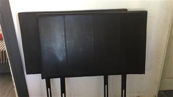 2x single bed Kara leather touch headboard 