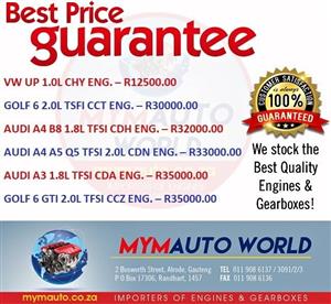 AUDI VW GOLF IMPORTED USED ENGINES ON OFFER