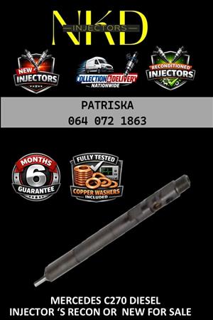 Delphi Diesel injectors -TESTED & GUARANTEE FOR MERCEDES C270 FOR SALE 