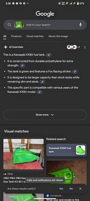 Kawasaki kx 80 tank for sale