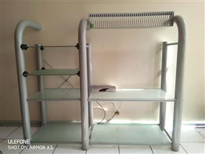 Durable steel living room shelve for sale. Still in excellent condition and price very negotiable