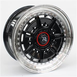 17″ Jato 4/100 & 5/100 Black Machine Lip Alloy Wheels
