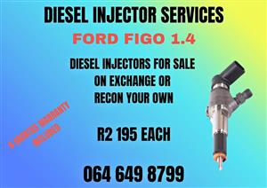 FORD FIGO 1.4 DIESEL INJECTORS FOR SALE OR RECON YOUR OWN