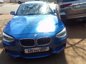 2013 BMW 118I F20 MSPORT ACCENT FREE  BLUE AUTOMATIC LEATHER INTERIOR SUNROOF BACK AND FRONT SENSORS