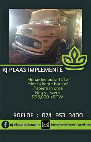 Mercedes 1113  trok 8 ton Bull nose