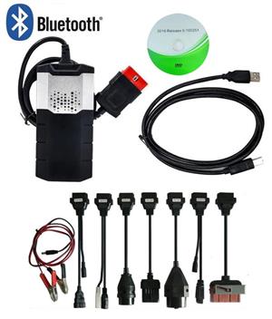 Delphi SILVER Bluetooth and Car Auto Diagnostic Set (8 pieces) 