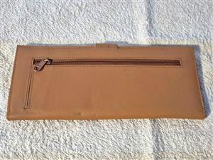 Genuine leather passport or travel organizer wallet