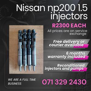 NISSAN NP200 1.5 INJECTORS FOR SALE WITH WARRANTY 